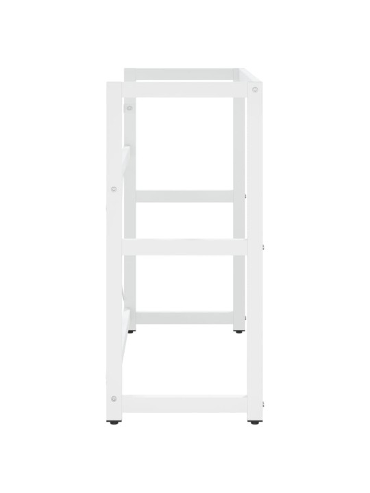 Koupelnový regál pod umyvadlo bílý 79 x 38 x 83 cm železo