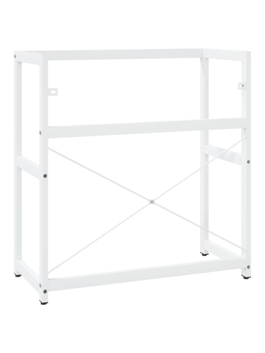 Koupelnový regál pod umyvadlo bílý 79 x 38 x 83 cm železo