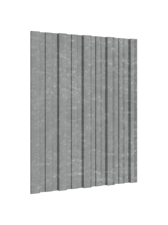 Střešní panely 36 ks pozinkovaná ocel stříbrné 60 x 45 cm