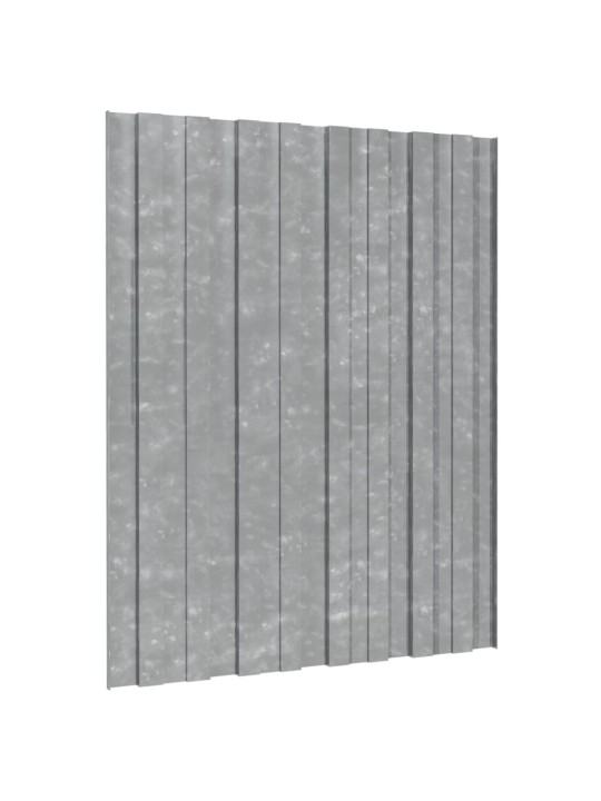 Střešní panely 36 ks pozinkovaná ocel stříbrné 60 x 45 cm