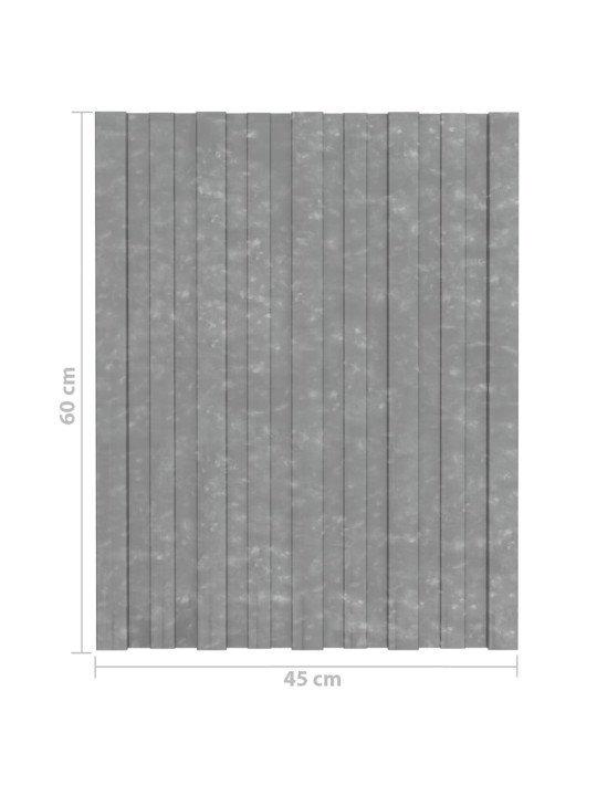 Střešní panely 36 ks pozinkovaná ocel stříbrné 60 x 45 cm