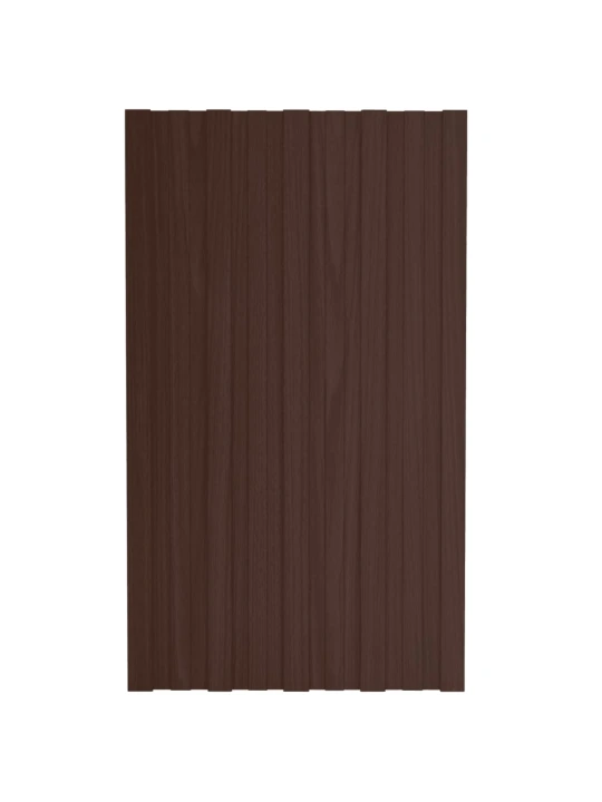 Střešní panely 12 ks pozinkovaná ocel hnědé 80 x 45 cm