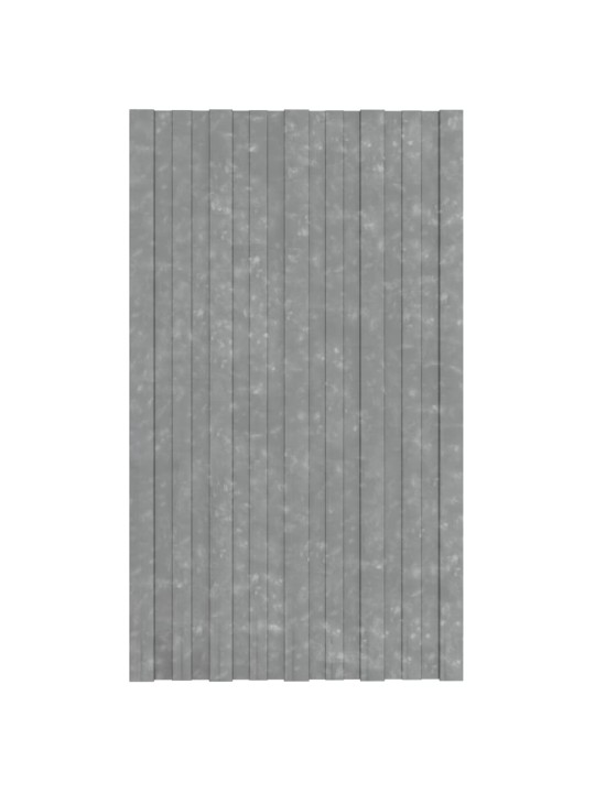 Střešní panely 36 ks pozinkovaná ocel stříbrné 80 x 45 cm