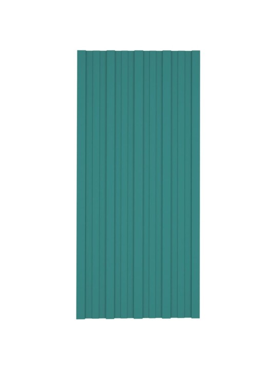 Střešní panely 12 ks pozinkovaná ocel zelené 100 x 45 cm