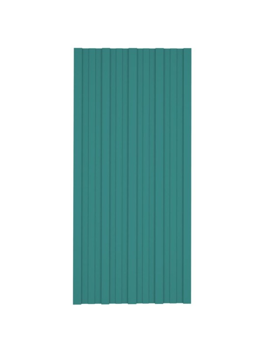 Střešní panely 36 ks pozinkovaná ocel zelené 100 x 45 cm