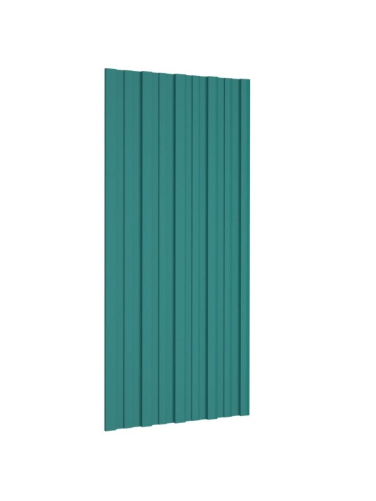 Střešní panely 36 ks pozinkovaná ocel zelené 100 x 45 cm