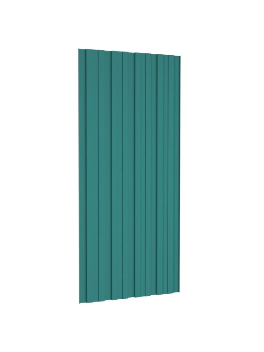 Střešní panely 36 ks pozinkovaná ocel zelené 100 x 45 cm