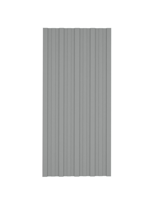 Střešní panely 36 ks pozinkovaná ocel šedé 100 x 45 cm