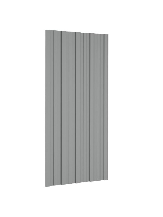 Střešní panely 36 ks pozinkovaná ocel šedé 100 x 45 cm