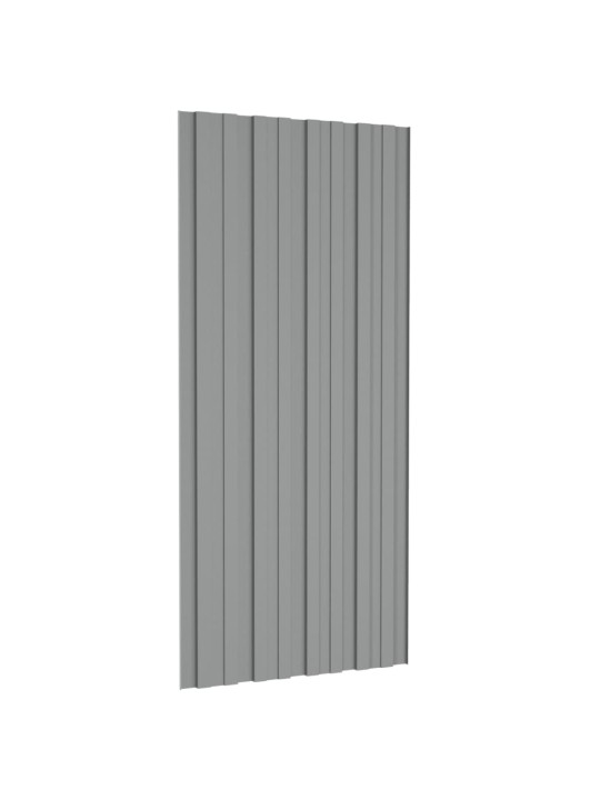 Střešní panely 36 ks pozinkovaná ocel šedé 100 x 45 cm