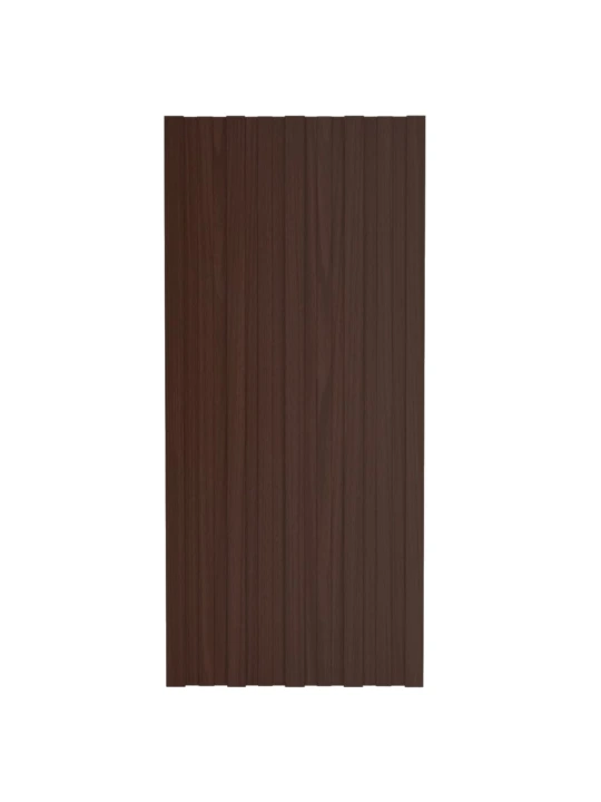 Střešní panely 12 ks pozinkovaná ocel hnědé 100 x 45 cm