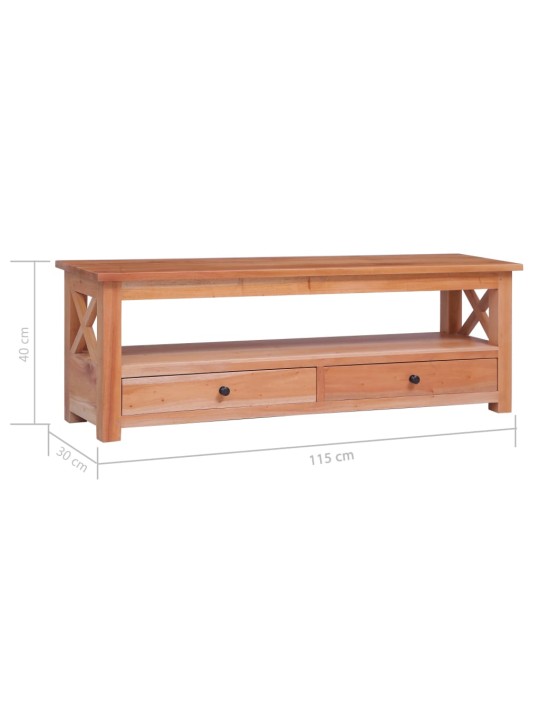 TV stolek 115 x 30 x 40 cm masivní mahagonové dřevo