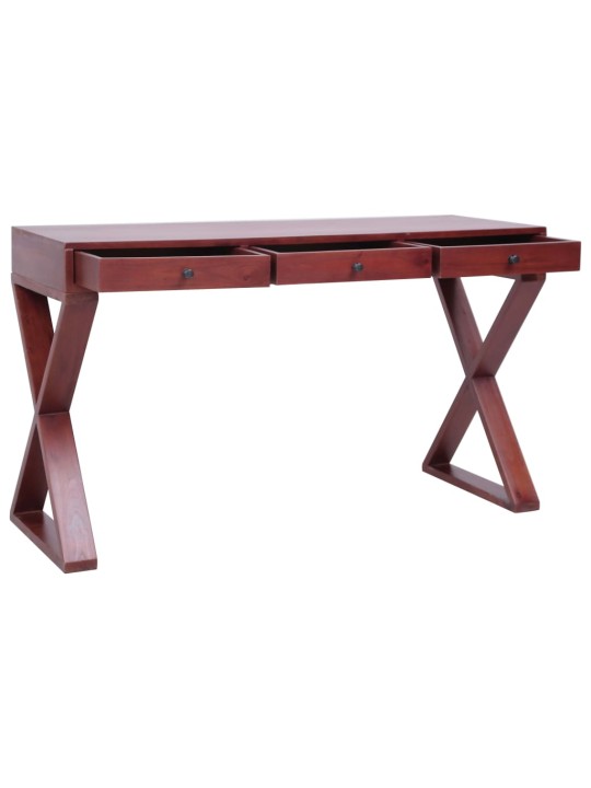 Počítačový stůl hnědý 115x47x77 cm masivní mahagonové dřevo