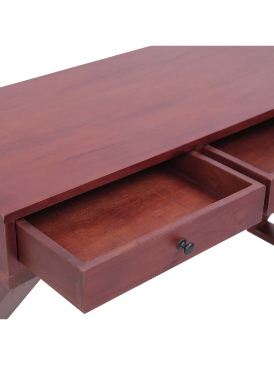 Počítačový stůl hnědý 115x47x77 cm masivní mahagonové dřevo