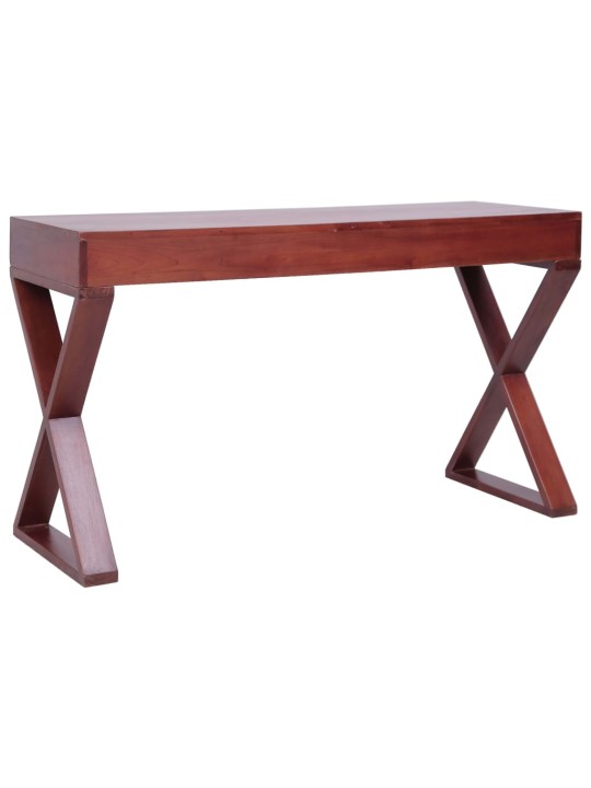 Počítačový stůl hnědý 115x47x77 cm masivní mahagonové dřevo