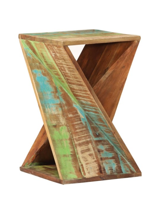 Odkládací stolek 35 x 35 x 55 cm masivní recyklované dřevo