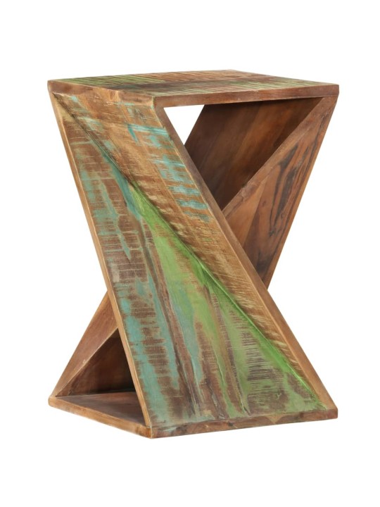 Odkládací stolek 35 x 35 x 55 cm masivní recyklované dřevo