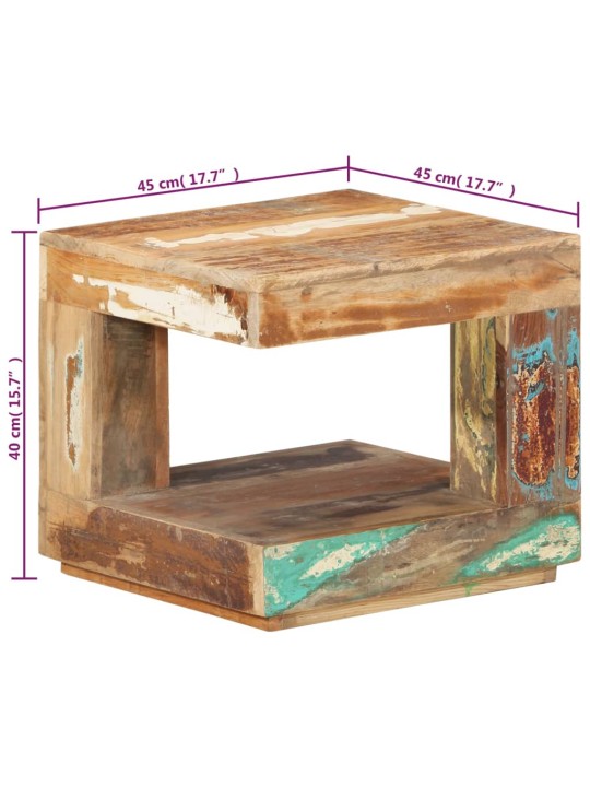 Konferenční stolek 45 x 45 x 40 cm masivní recyklované dřevo