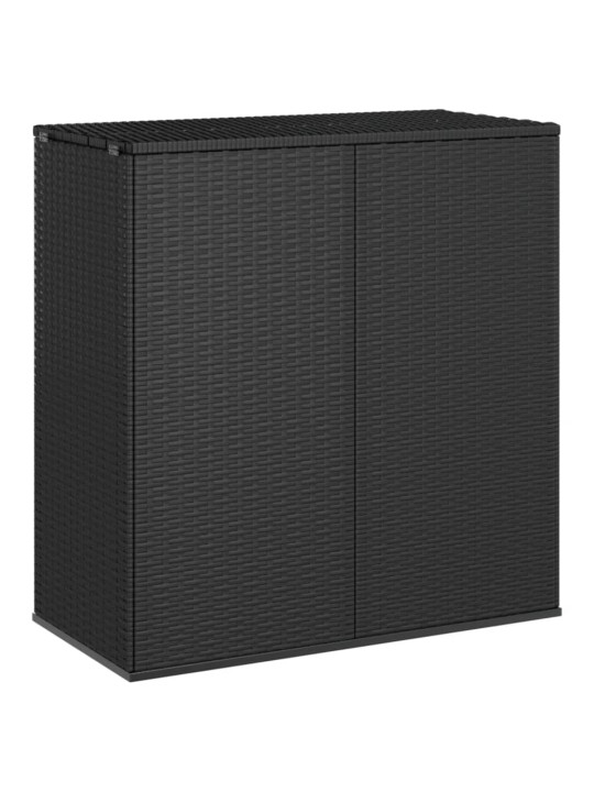 Zahradní úložný box PE ratan 100 x 49 x 103,5 cm černý