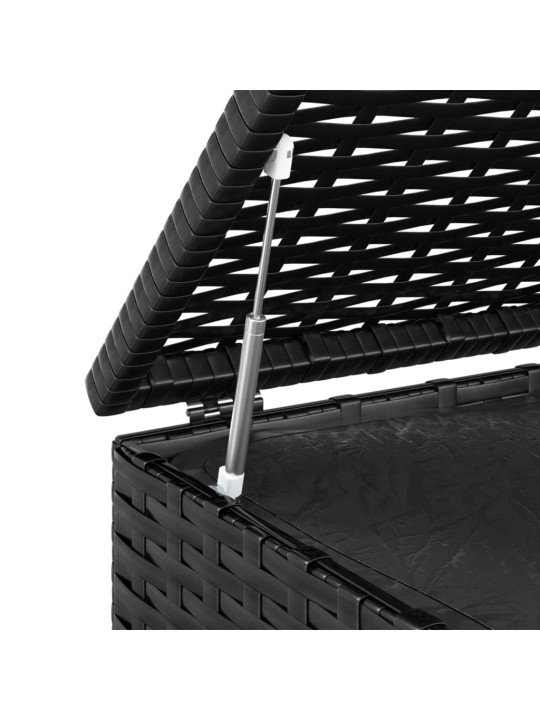 Zahradní úložný box PE ratan 100 x 49 x 103,5 cm černý