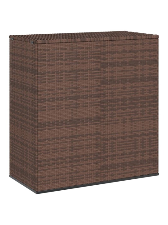 Zahradní úložný box PE ratan 100 x 49 x 103,5 cm hnědý