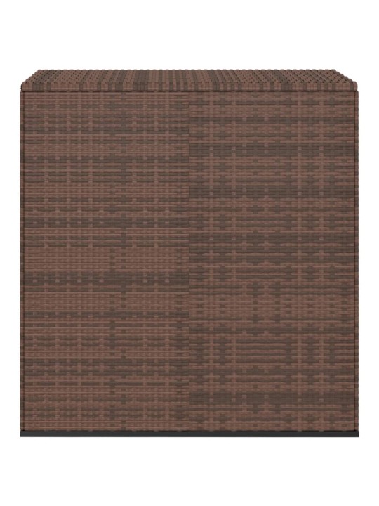 Zahradní úložný box PE ratan 100 x 49 x 103,5 cm hnědý