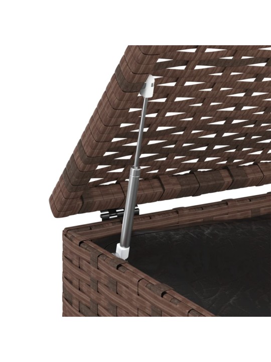Zahradní úložný box PE ratan 100 x 49 x 103,5 cm hnědý