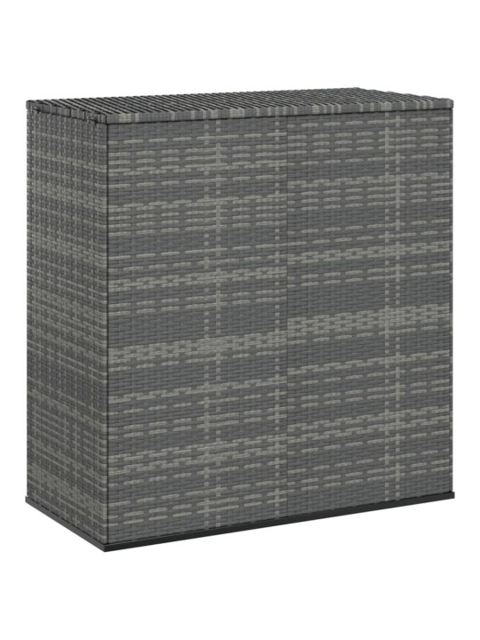 Zahradní úložný box PE ratan 100 x 49 x 103,5 cm šedý