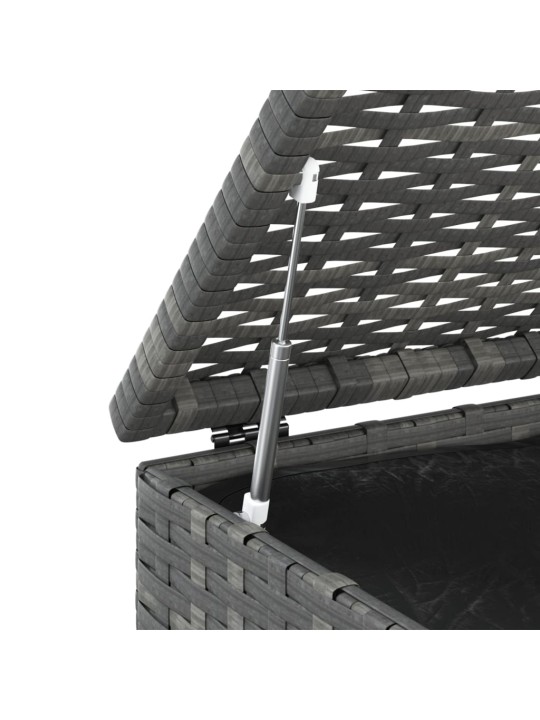 Zahradní úložný box PE ratan 100 x 49 x 103,5 cm šedý