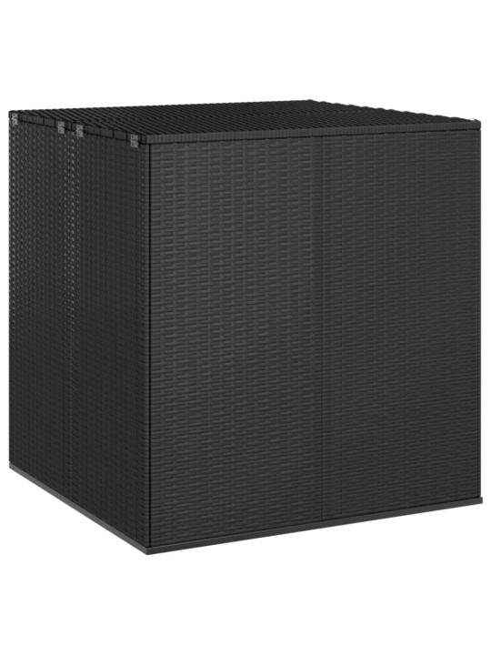 Zahradní úložný box PE ratan 100 x 97,5 x 104 cm černý