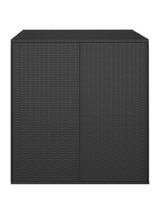 Zahradní úložný box PE ratan 100 x 97,5 x 104 cm černý
