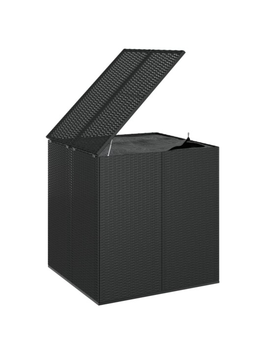 Zahradní úložný box PE ratan 100 x 97,5 x 104 cm černý