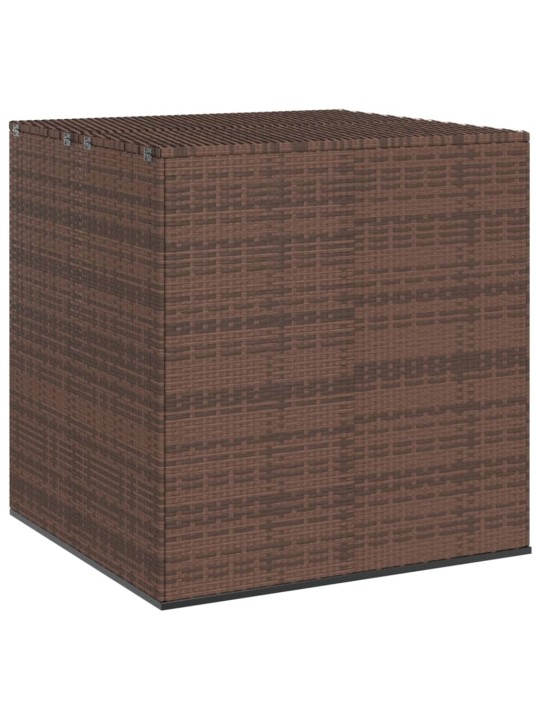 Zahradní úložný box PE ratan 100 x 97,5 x 104 cm hnědý