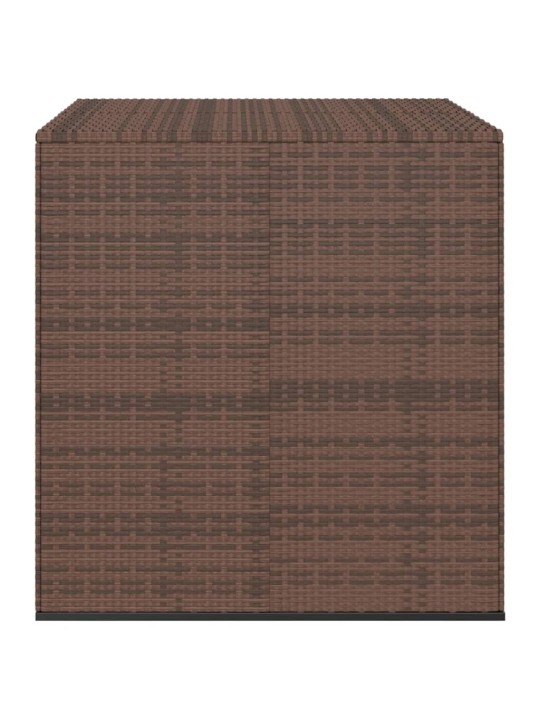 Zahradní úložný box PE ratan 100 x 97,5 x 104 cm hnědý