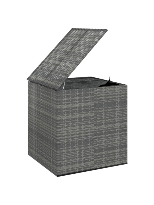 Zahradní úložný box PE ratan 100 x 97,5 x 104 cm šedý