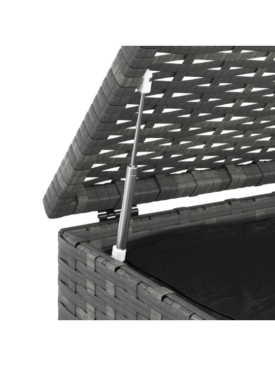 Zahradní úložný box PE ratan 100 x 97,5 x 104 cm šedý