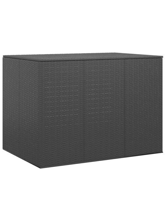 Zahradní úložný box PE ratan 145 x 100 x 103 cm černý