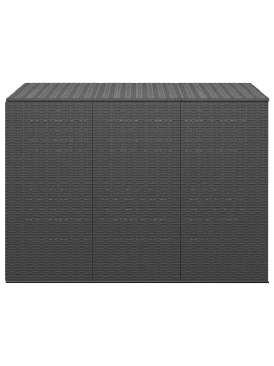 Zahradní úložný box PE ratan 145 x 100 x 103 cm černý