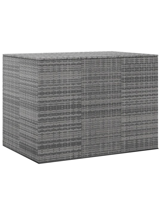 Zahradní úložný box PE ratan 145 x 100 x 103 cm šedý