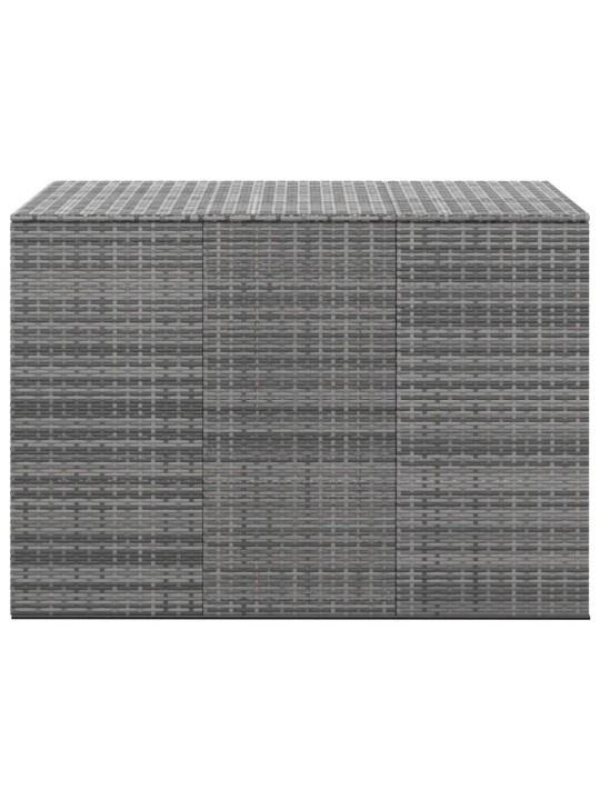 Zahradní úložný box PE ratan 145 x 100 x 103 cm šedý
