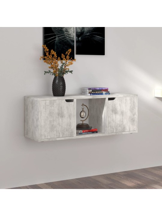 TV skříňka betonově šedá 88,5 x 27,5 x 30,5 cm kompozitní dřevo