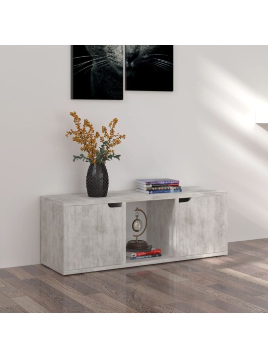 TV skříňka betonově šedá 88,5 x 27,5 x 30,5 cm kompozitní dřevo