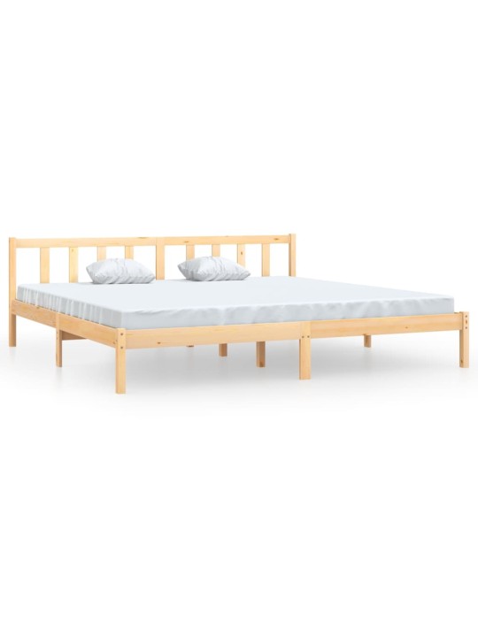 Rám postele masivní borové dřevo 200 x 200 cm