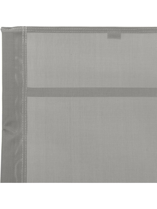 Zahradní lehátko ocel a textilen šedé