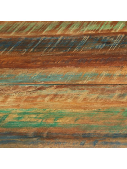 Jídelní stůl Ø 110 x 78 cm masivní recyklované dřevo a ocel