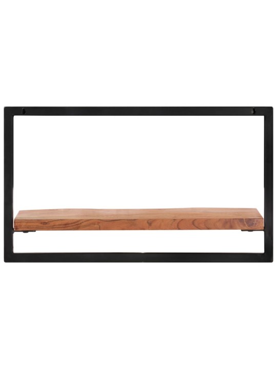 Nástěnné police 2 ks 60 x 25 x 35 cm masivní akácie a ocel