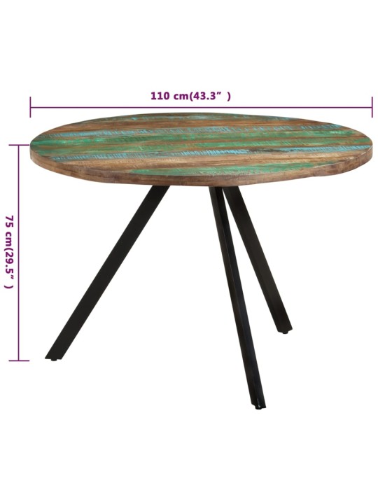 Jídelní stůl 110 x 75 cm masivní recyklované dřevo