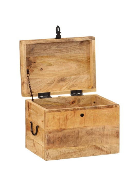 Úložný box 39 x 28 x 31 cm masivní mangovníkové dřevo