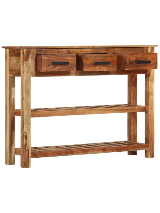 Příborník se 3 zásuvkami 110x30x80 cm masivní akáciové dřevo