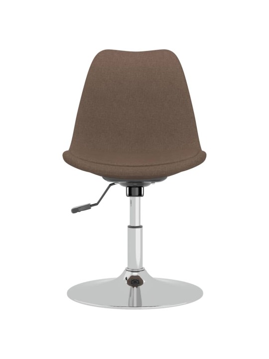 Otočné jídelní židle 4 ks taupe textil